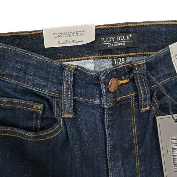 Judy Blue High Waist Skinny Fit Stretch Jeans Phone Pocket Women's Size 1/25 NWT - Picture 3 of 13